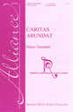 Caritas Abundat Three-Part Treble choral sheet music cover